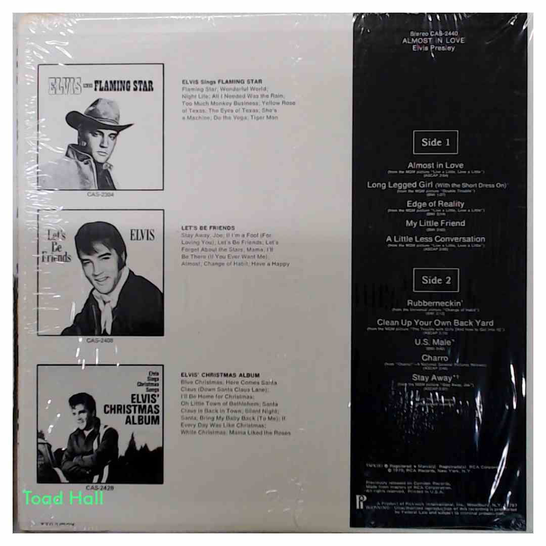Elvis Presley - Almost In Love - Used Vinyl