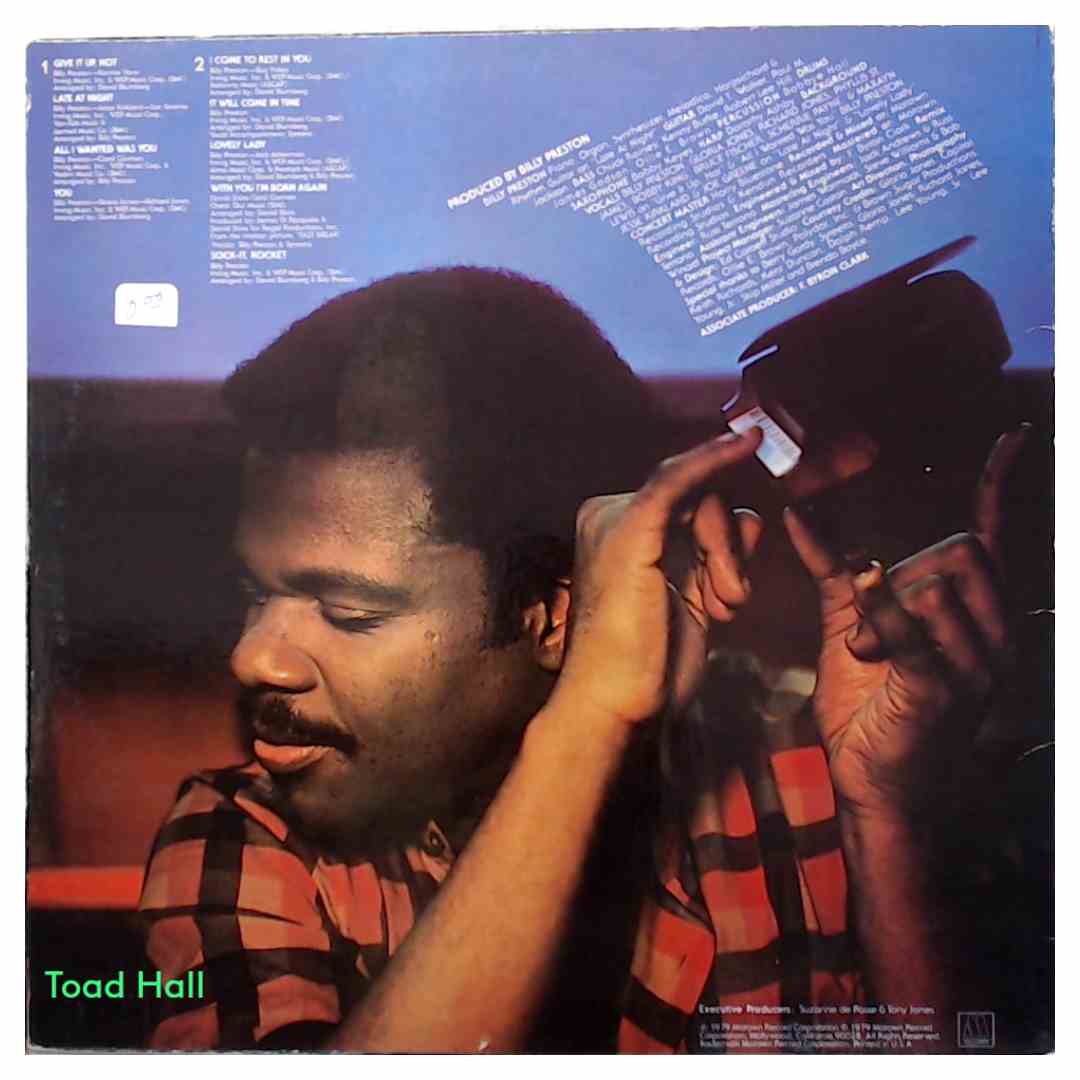 Billy Preston - Late at Night - Used Vinyl