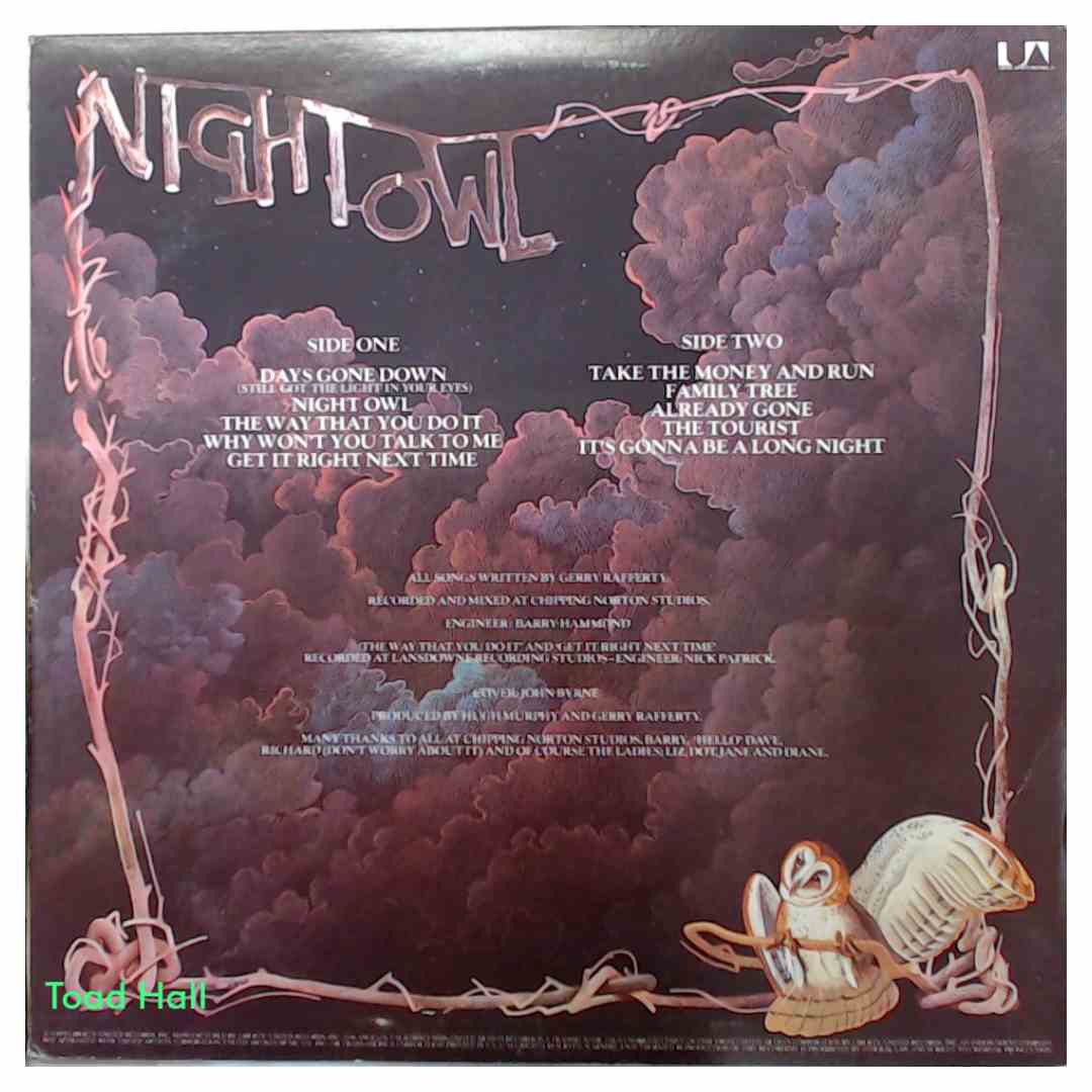 Gerry Rafferty - Night Owl - Used Vinyl