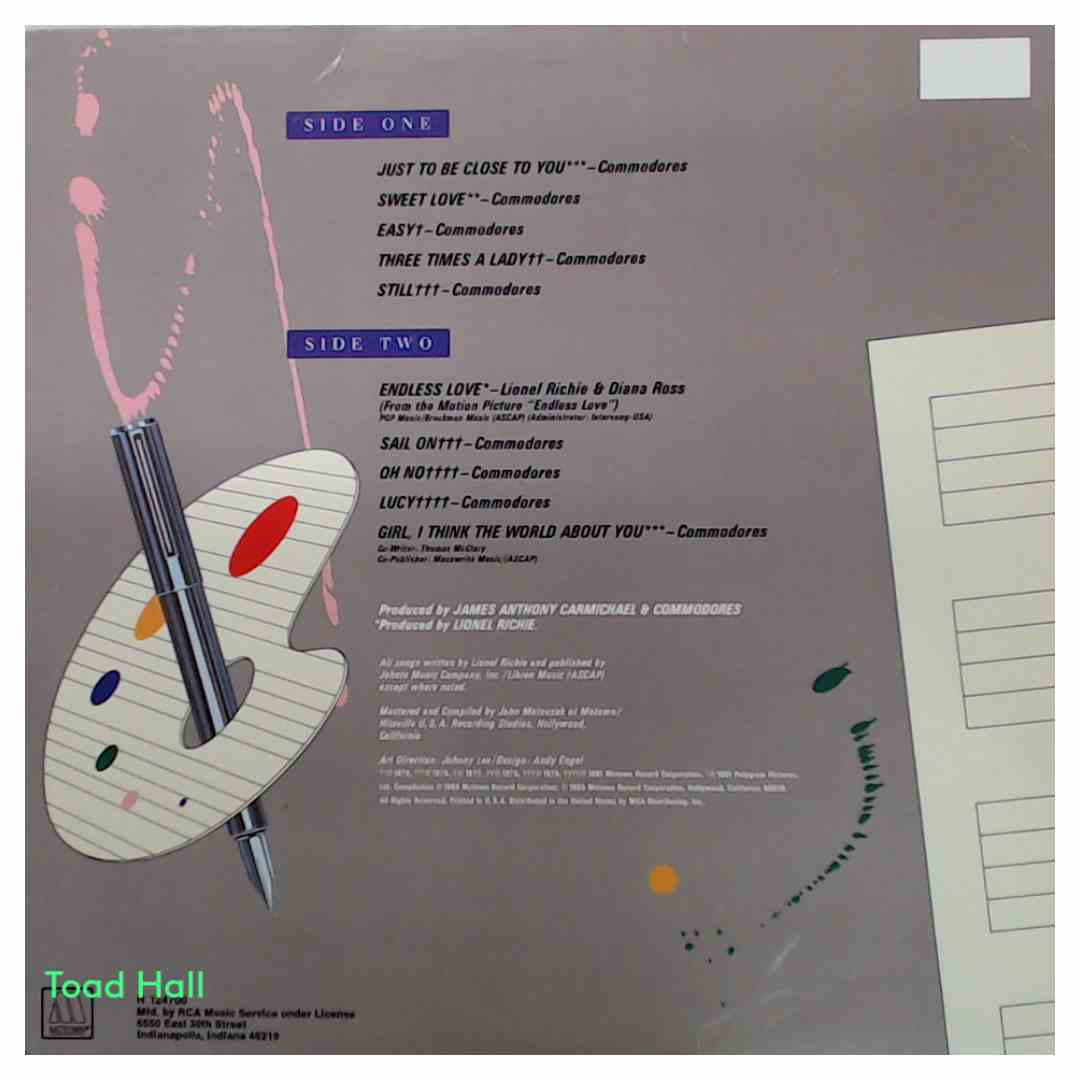 Lionel Richie The Composer: Great Love Songs With The Commodores And Diana Ross Used VinylLP