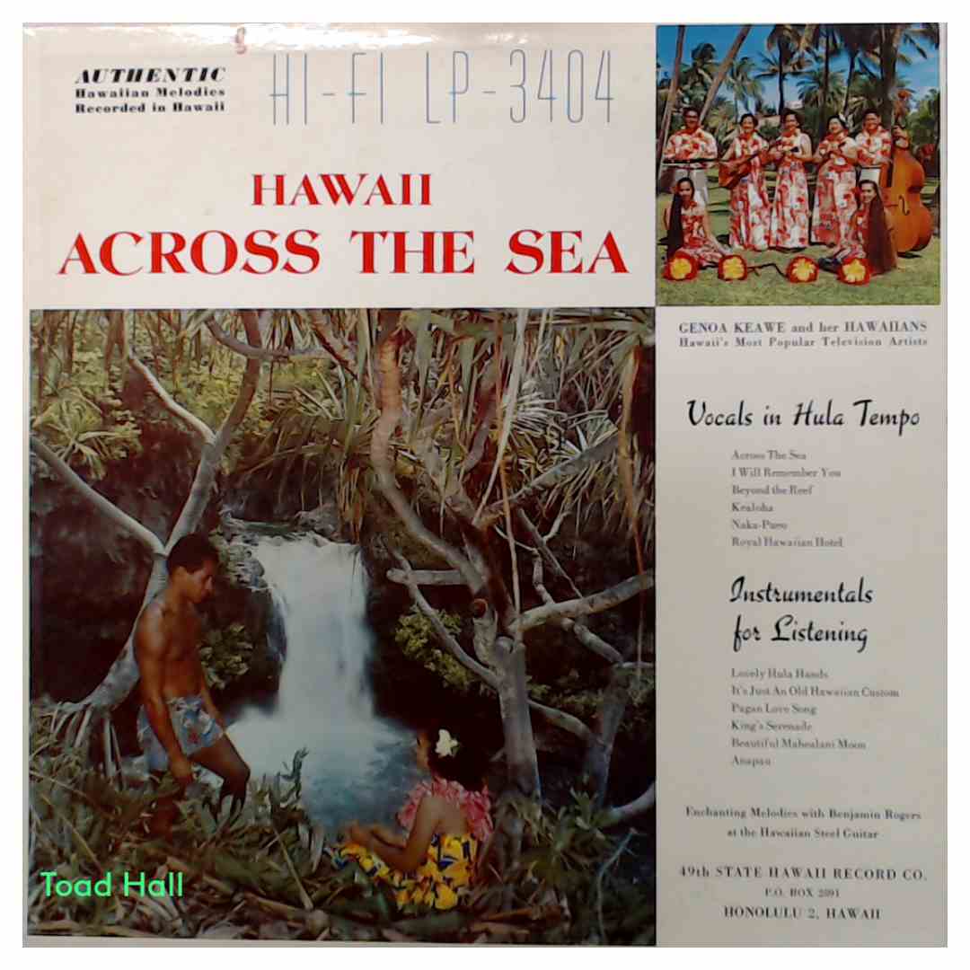 Genoa Keawe and Her Hawaiians - Hawaii Across The Sea (Red Vinyl) - Used Vinyl