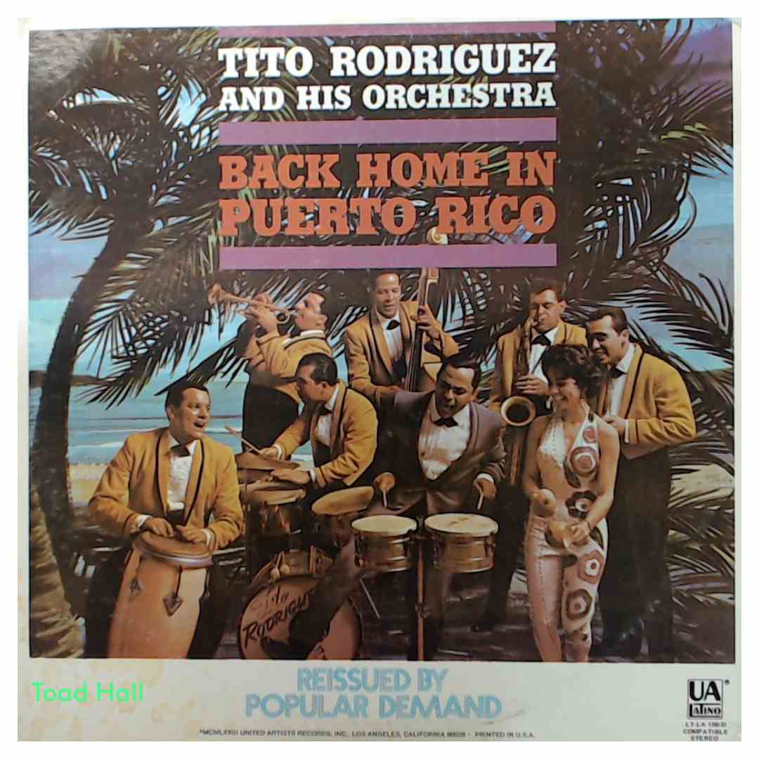 Tito Rodriguez and His Orchestra - Back Home In Puerto Rico - Used Vinyl