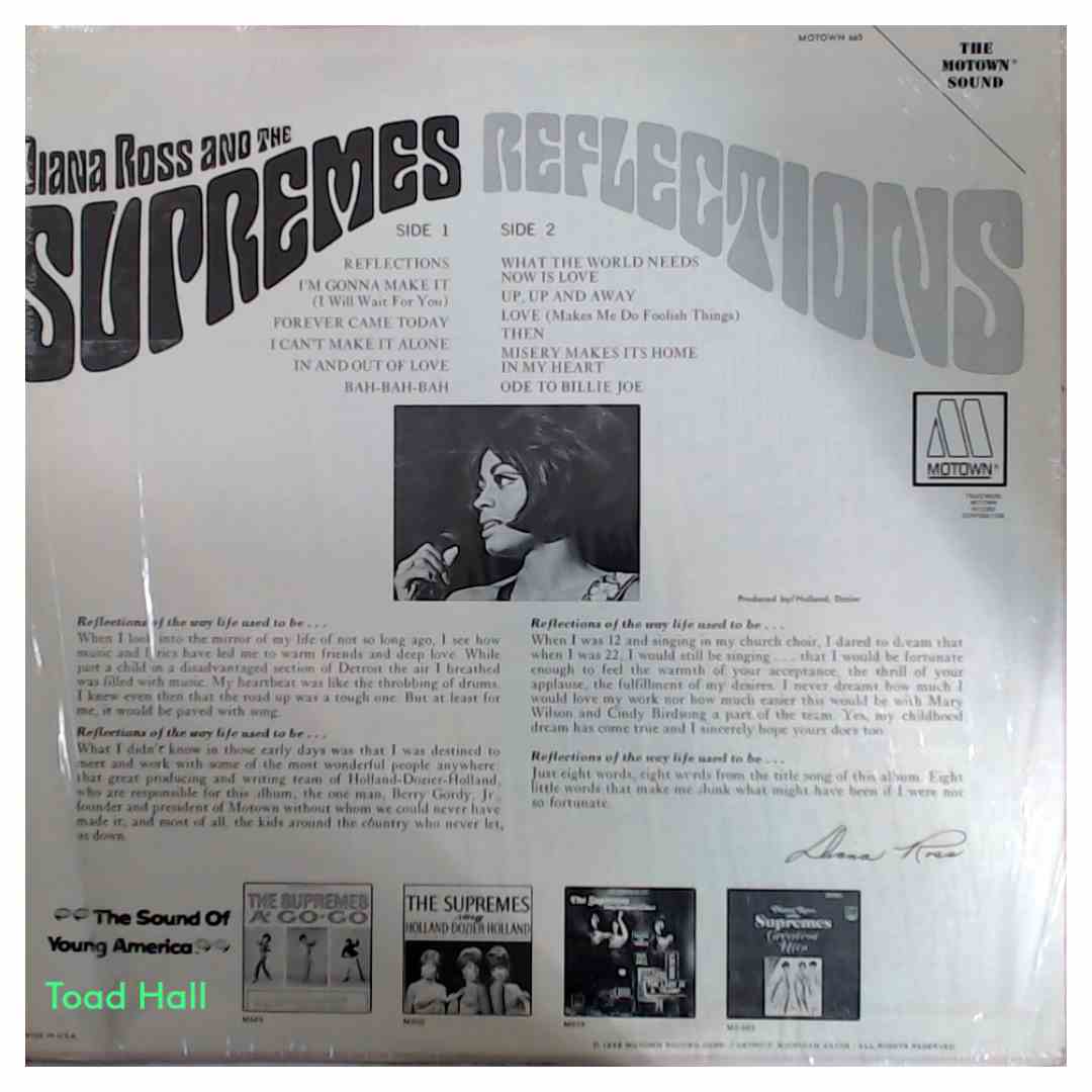 Dianna Ross And The Supremes - Reflections - Used Vinyl