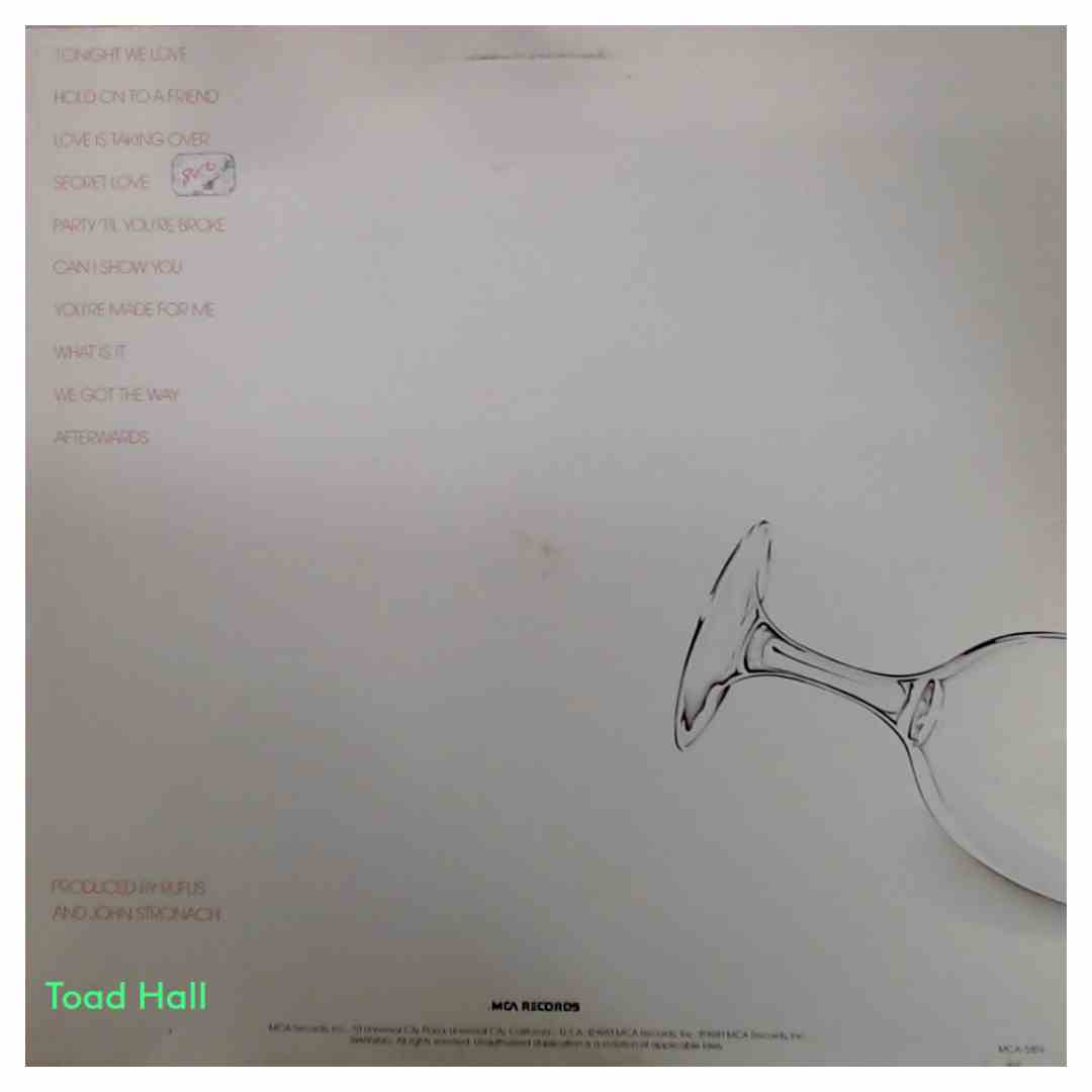 Rufus - Party Til Youre Broke - Used Vinyl