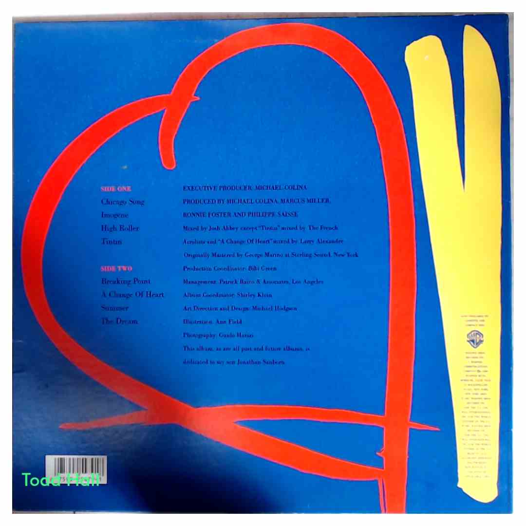 David Sanborn - A Change Of Heart - Used Vinyl