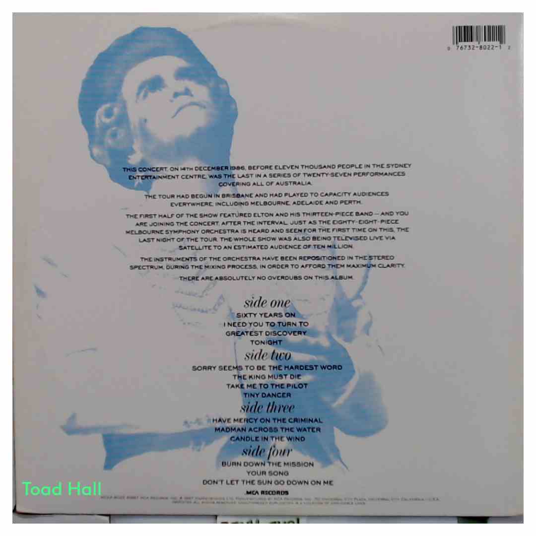 Elton John - Live in Australia - Used Vinyl