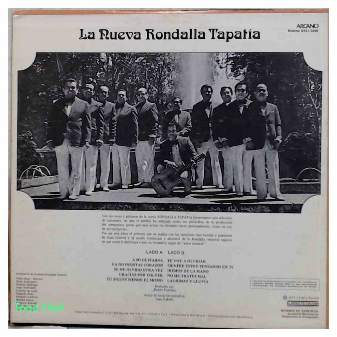 La Rondalla Tapatia - Los Exitos Mas Grandes De Juan Gabriel - Used Vinyl