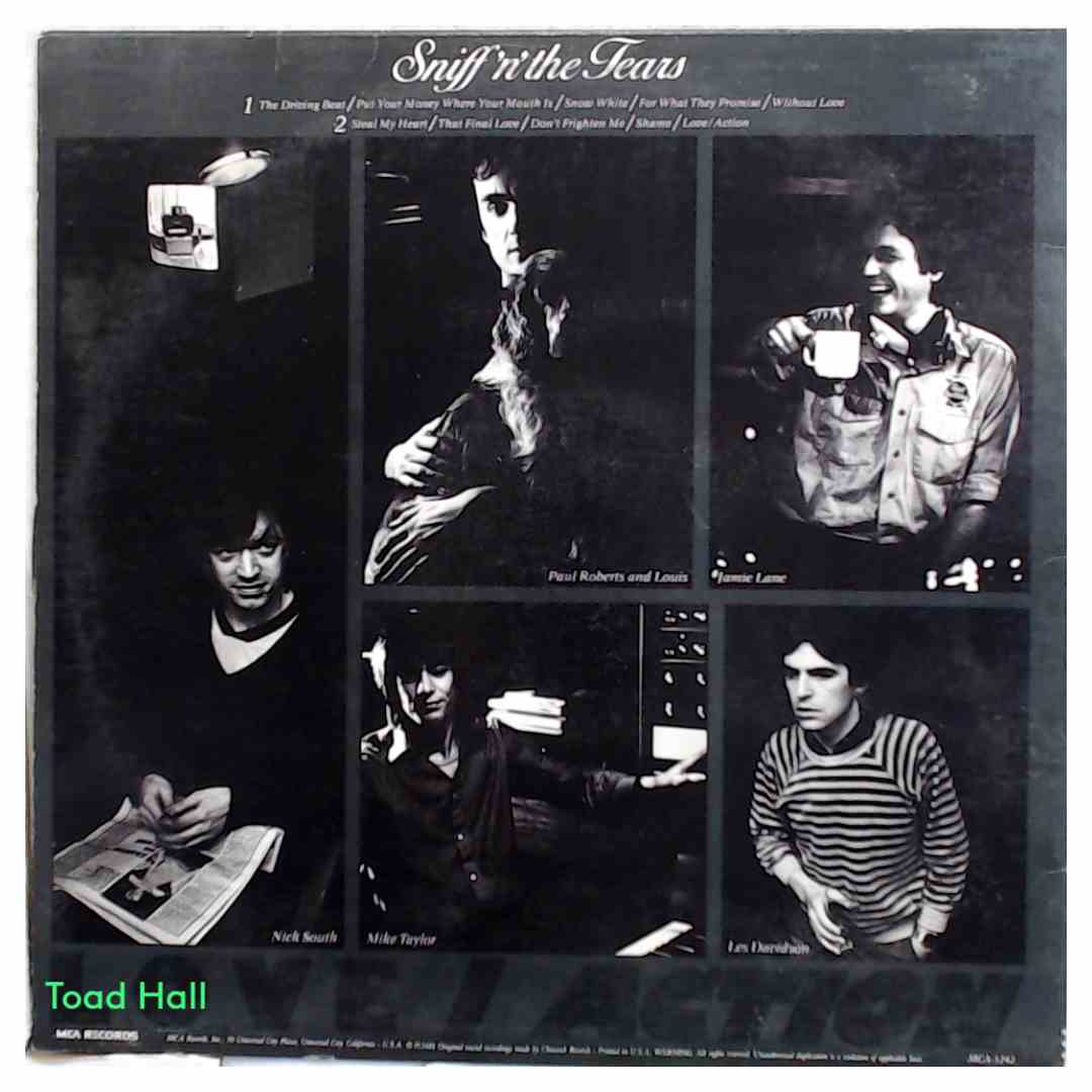 Sniff'n The Tears - Love Action - Used Vinyl