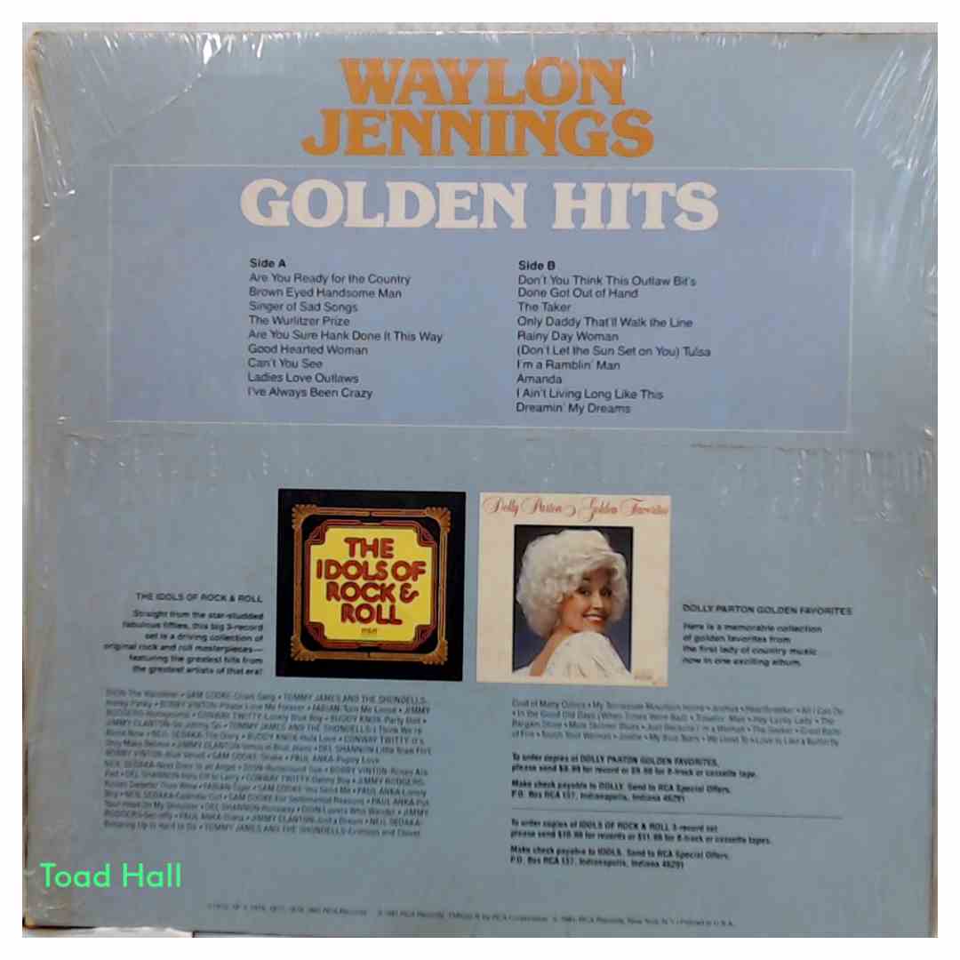 Waylon Jennings - Golden Hits - Used Vinyl