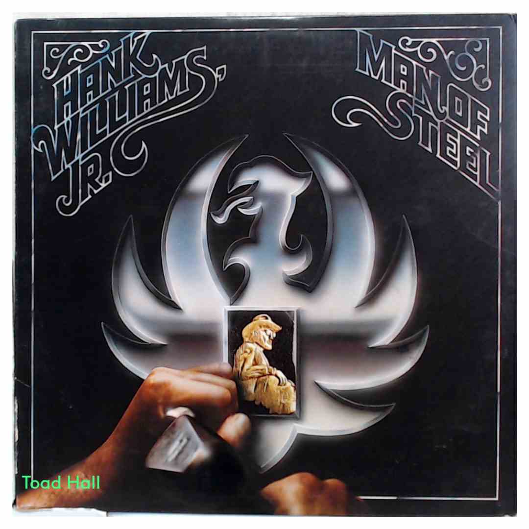 HANK WILLIAMS JR. Man of Steel Used Vinyl LP