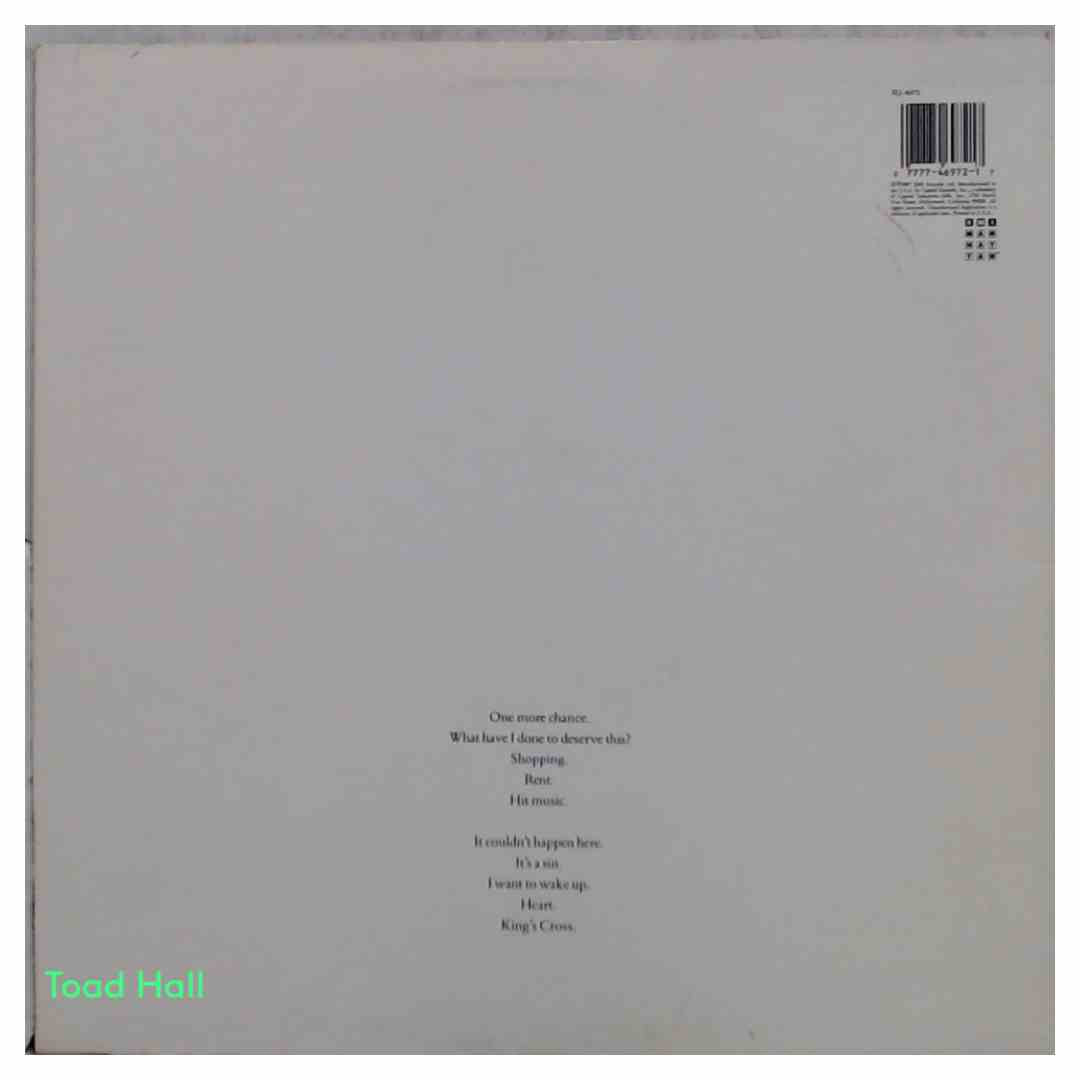 Pet Shop Boys - Pet Shop Boys, Actually - Used Vinyl