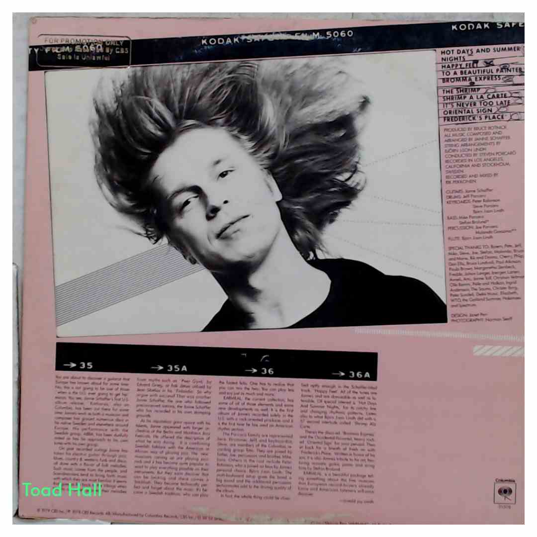 Janne Schaffer - Earmeal (White Label Promo) - Used Vinyl