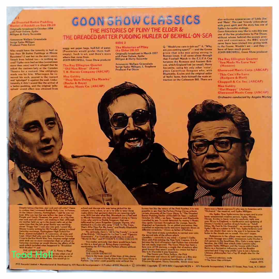Peter Sellers/Spike Milligan/Harry Sexombe - Goon Show Classics - Used Vinyl