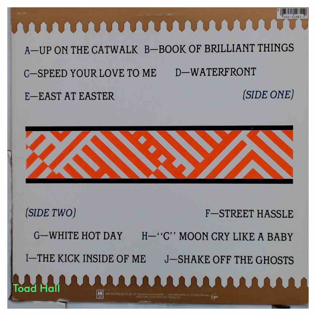 Simple Minds Sparkle In The Rain Used Vinyl LP SP-6-4981