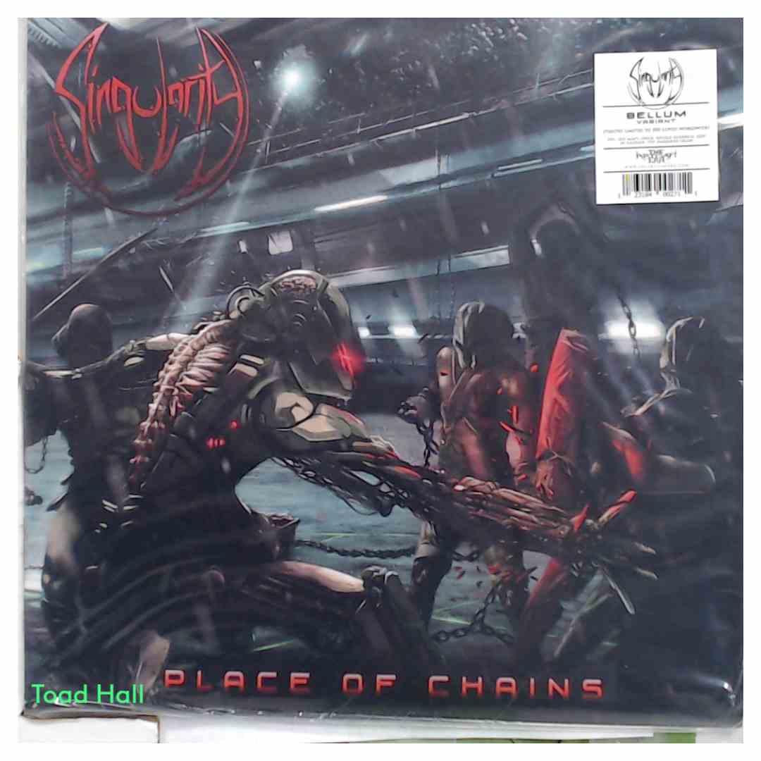 Singularity - Place Of Chains (Coke Bottle Clear W/ Transparent & Opaque Red Splatter) - Used Vinyl