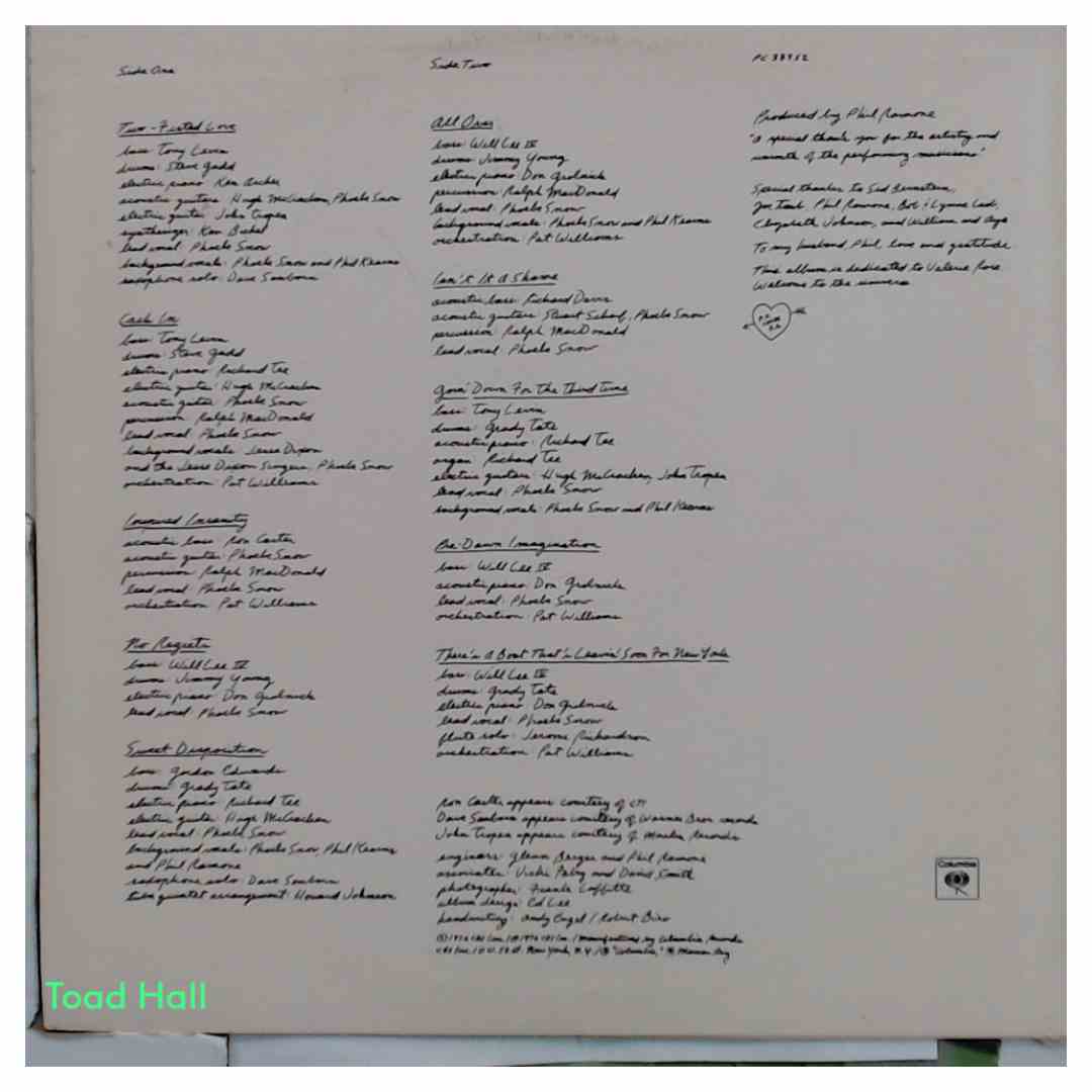 Phoebe Snow - Second Childhood - Used Vinyl