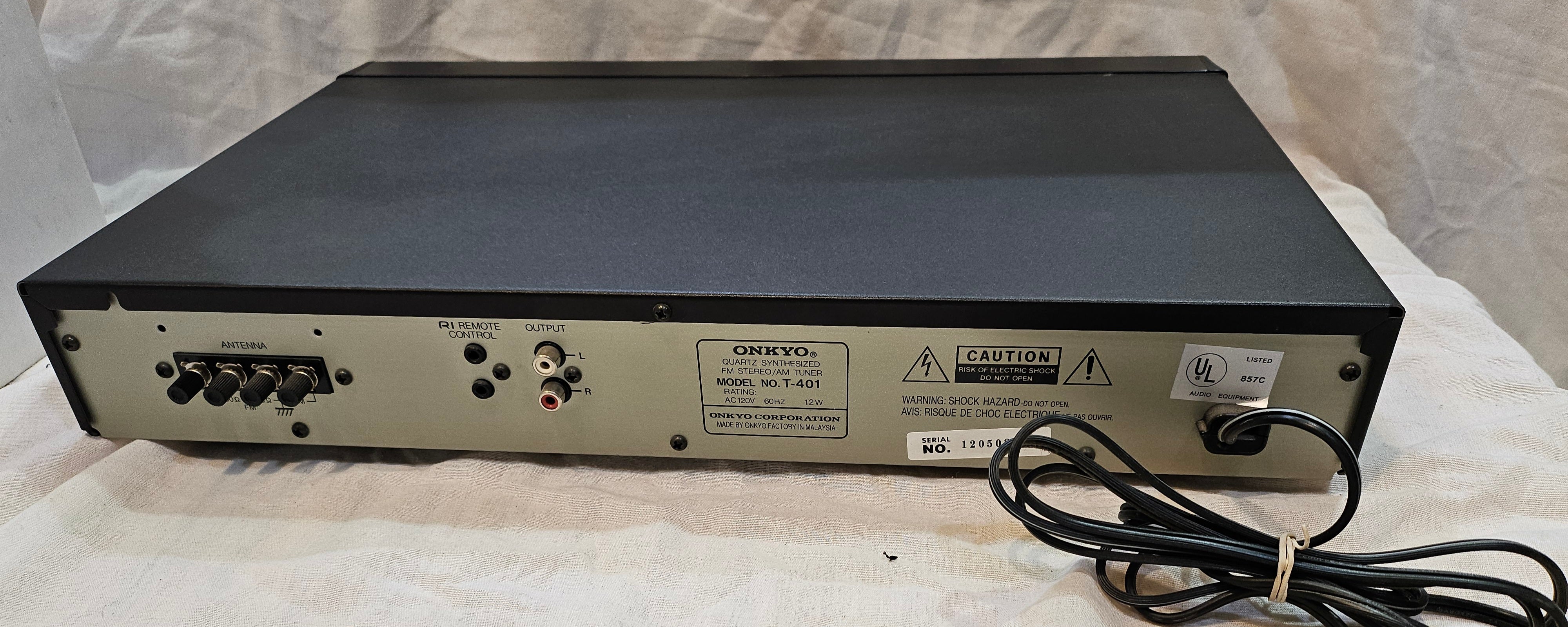 Onkyo T-401 Tuner RI