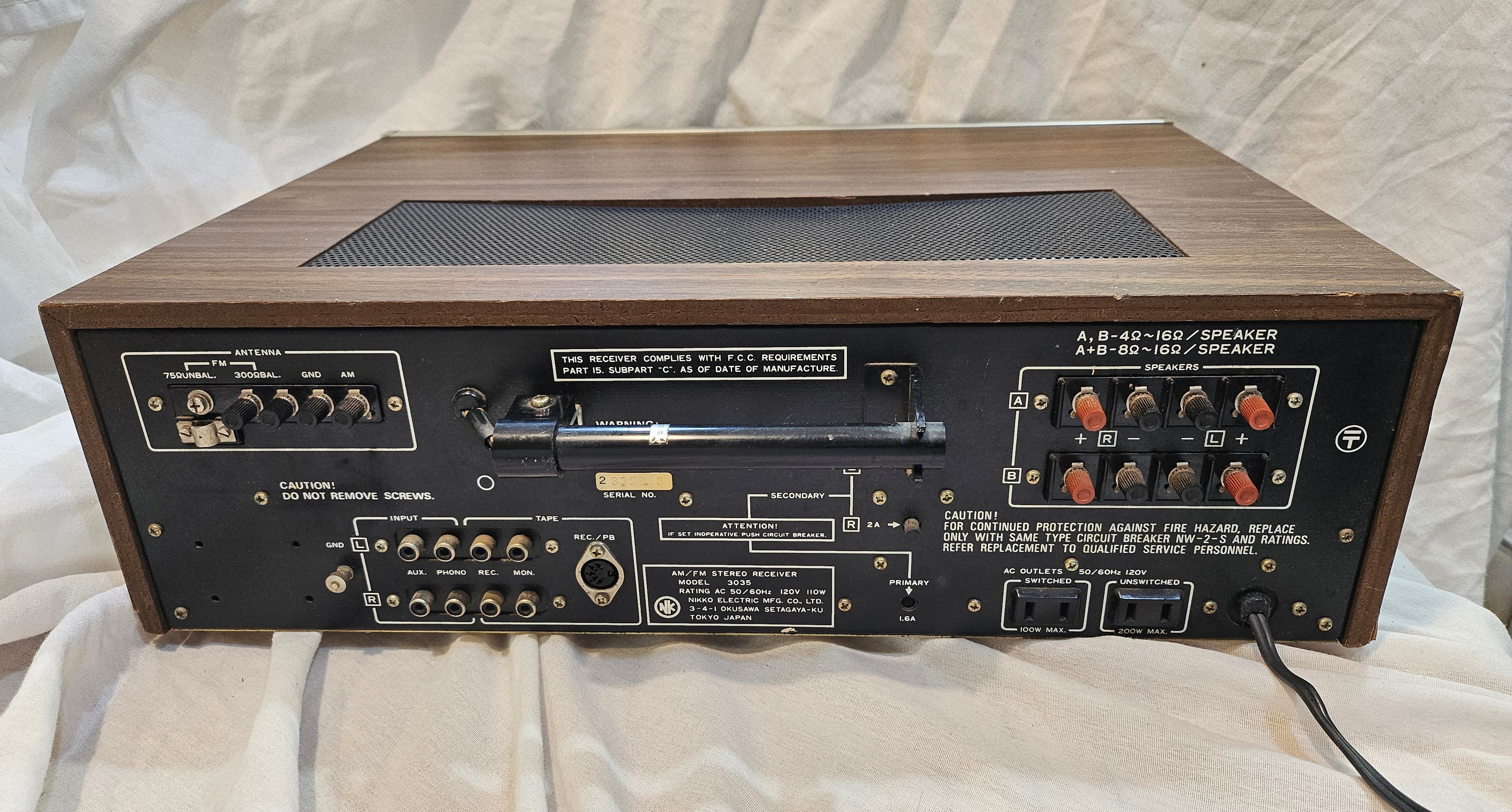 Nikko 3035 AM/FM Receiver