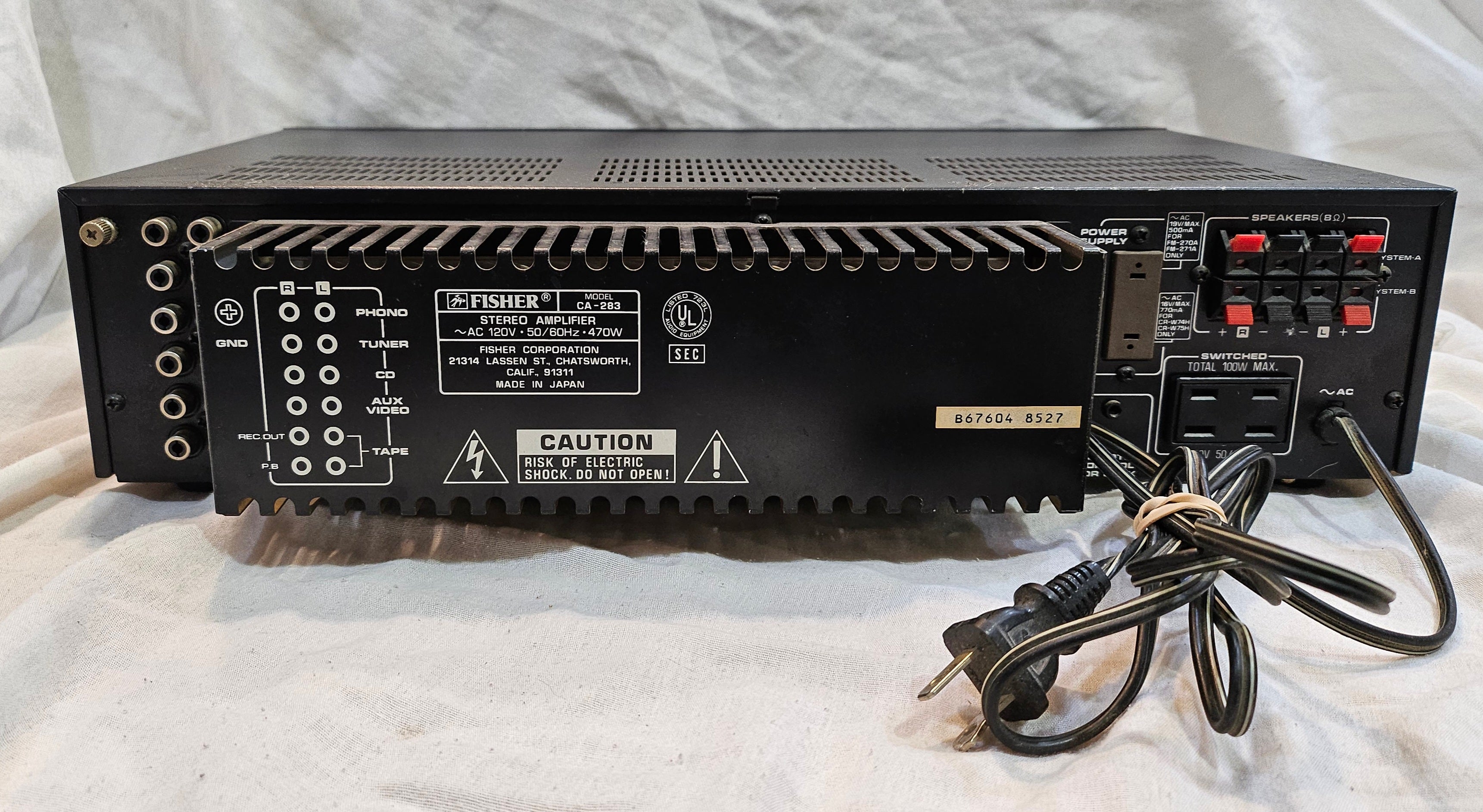 Fisher CA-283 Stereo Amplifier