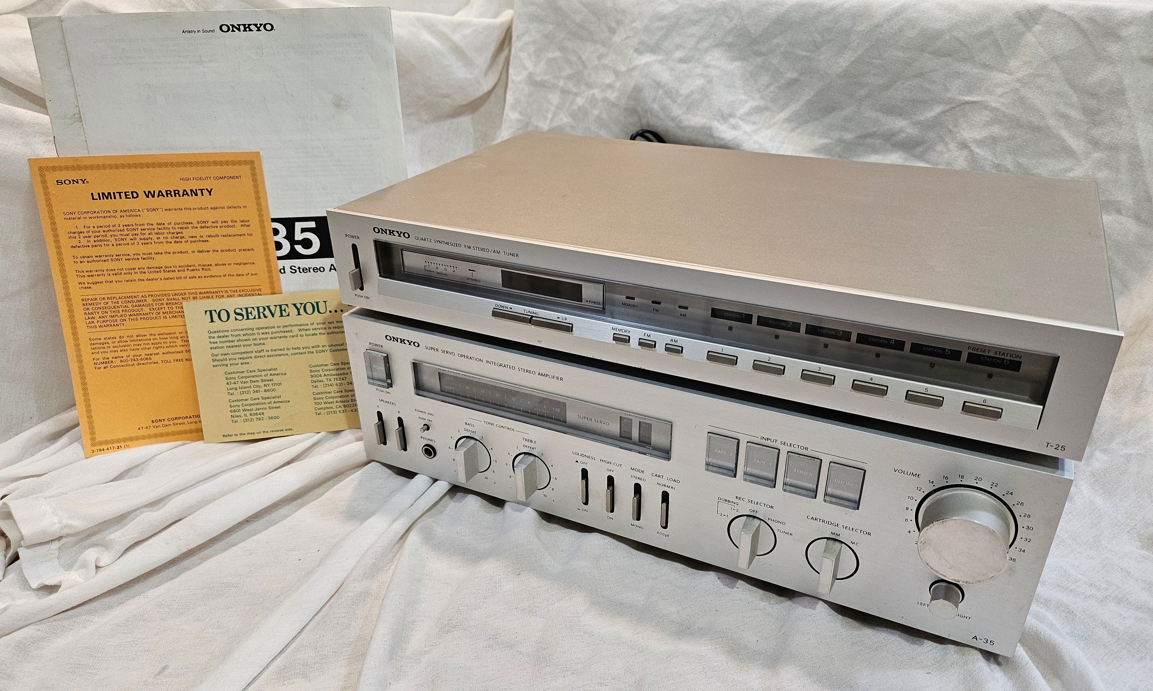 ONKYO A-35 & T-25 Set