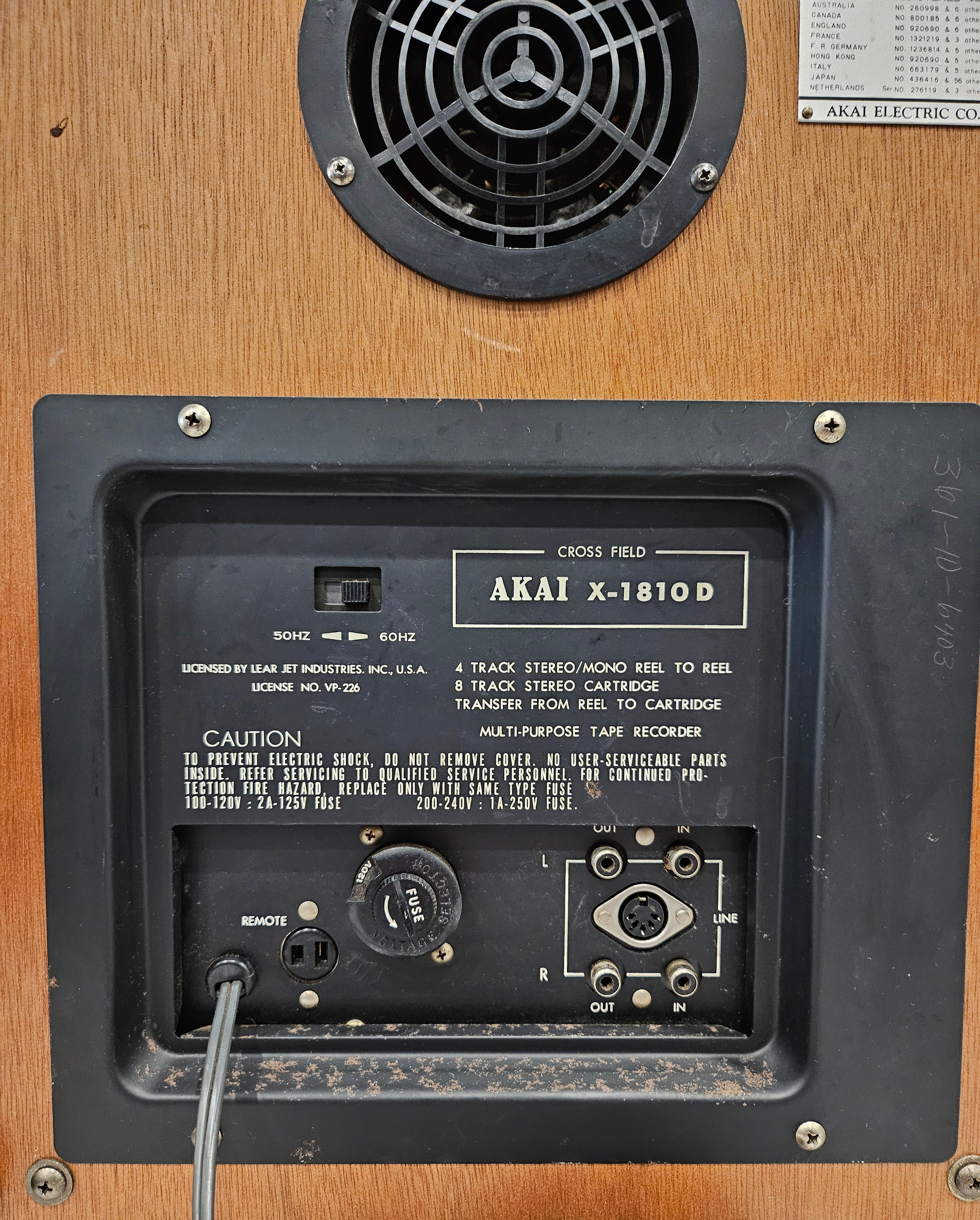 Akai X-1810D Reel to Reel Player