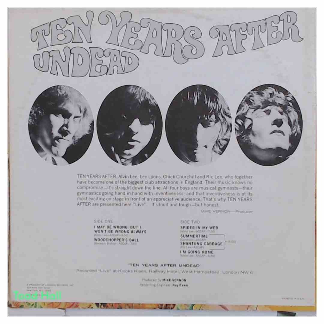 TEN YEARS AFTER Undead Used Vinyl LP