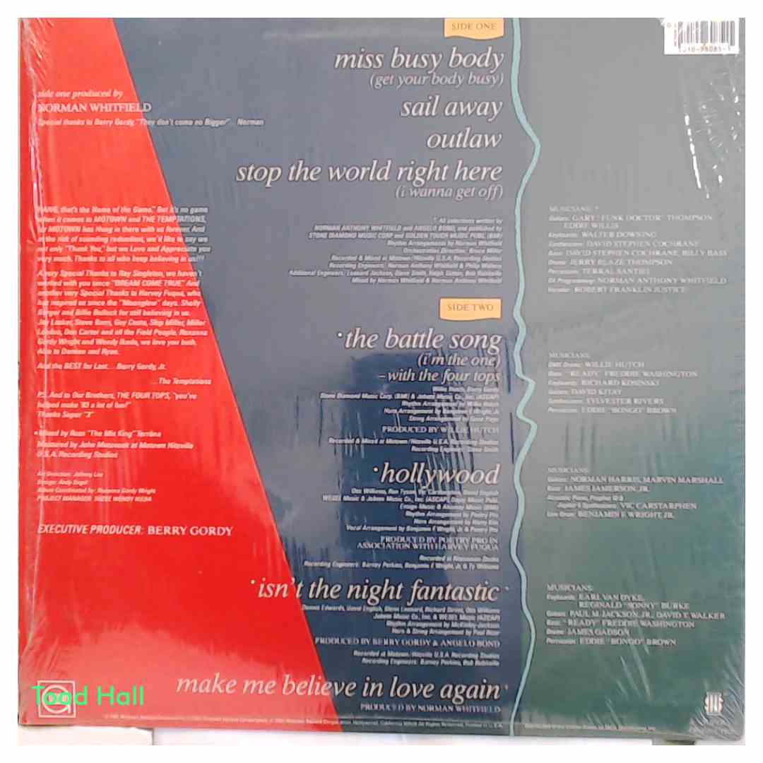 THE TEMPTATIONS Back To Basics Used Vinyl LP