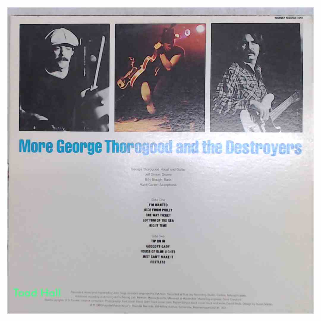 GEORGE THOROGOOD More George Thorogood And The Destroyers Used Vinyl LP