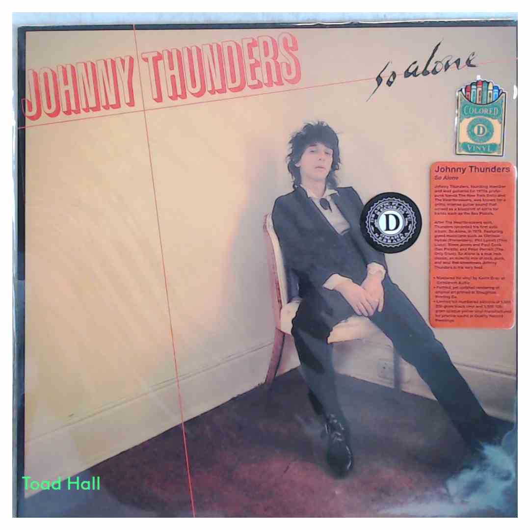 JOHNNY THUNDERS So Alone - Limited Edition Numbered Yellow Used VINYL LP