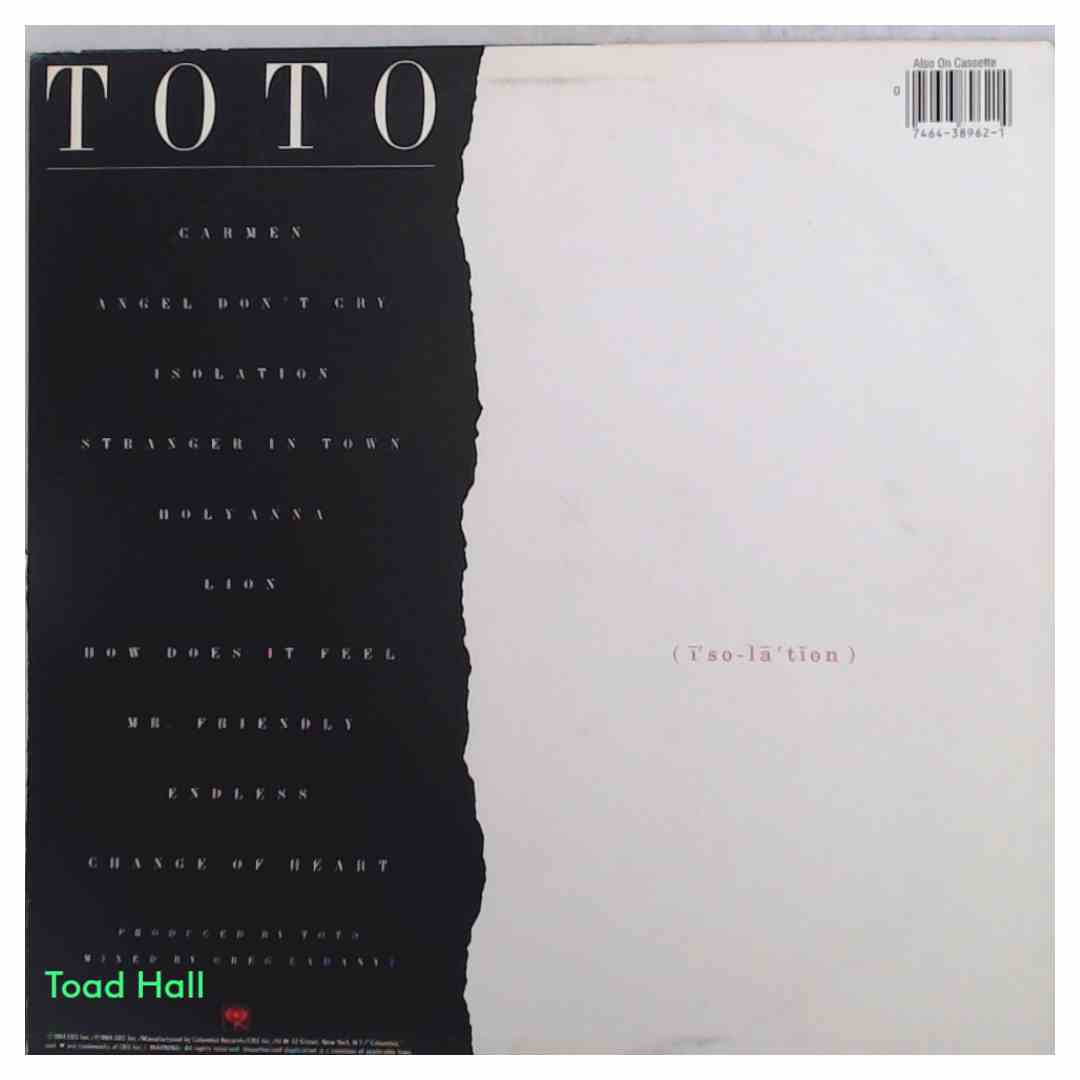 TOTO Isolation Used Vinyl LP