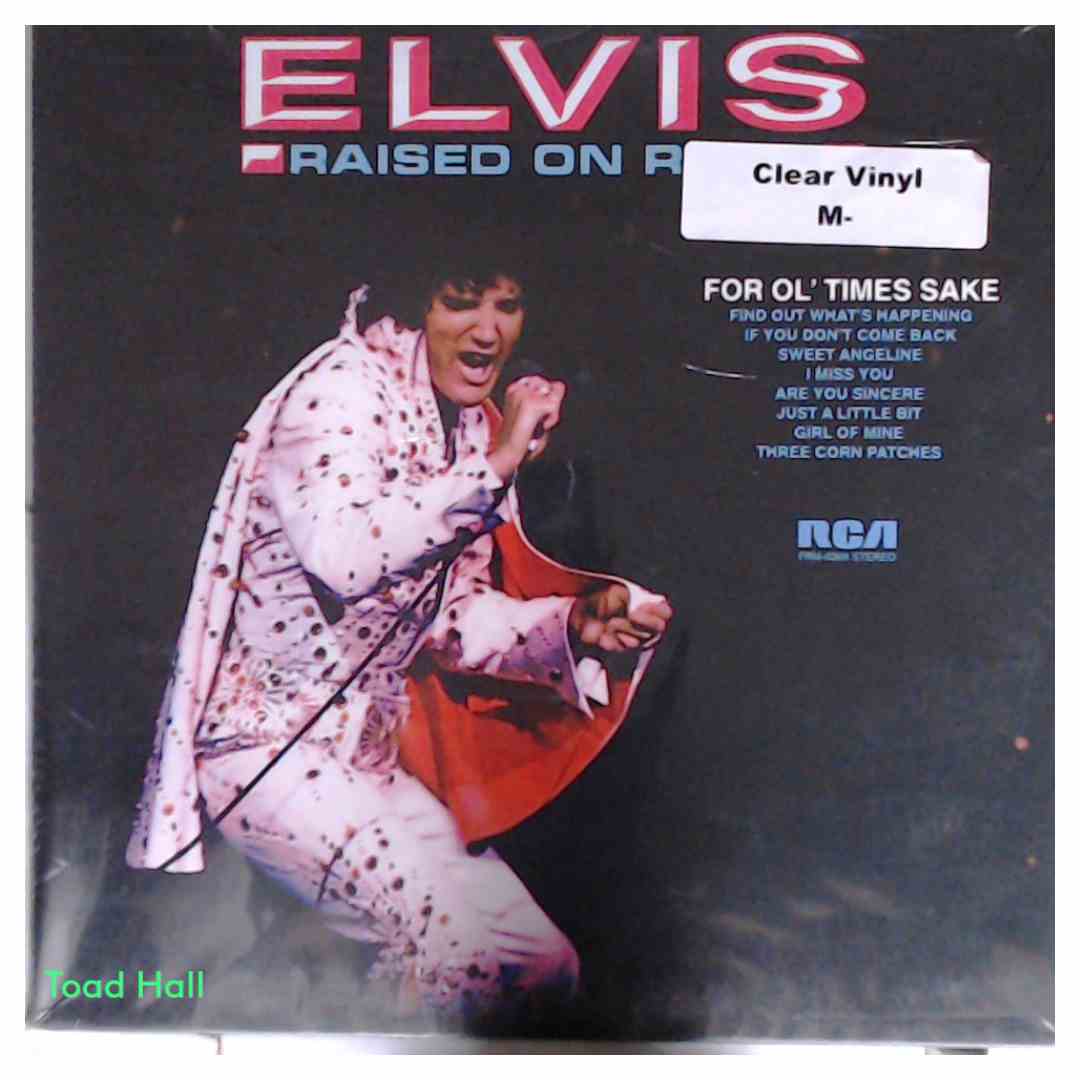 ELVIS PRESLEY Raised On Rock / For Ol' Times Sake Clear Vinyl Used Vinyl LP