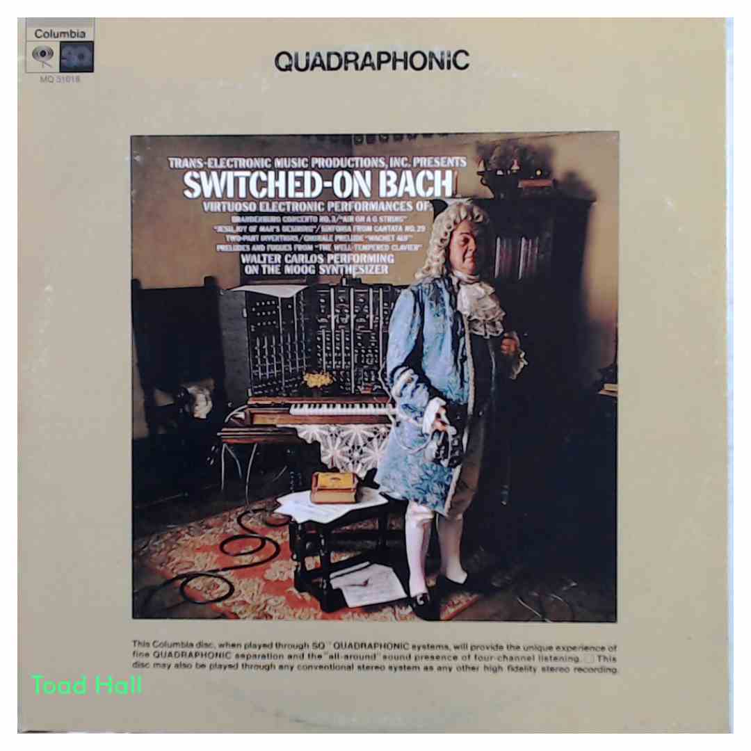 TRANS-ELECTRONIC MUSIC PRODUCTIONS, INC. Switched-On Bach Quadrophonic Used Vinyl LP