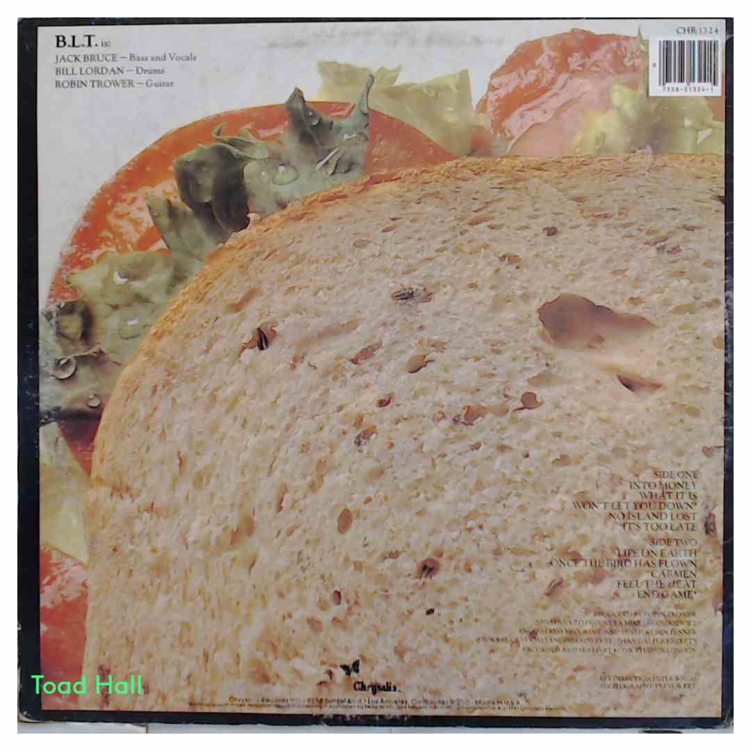 ROBIN TROWER JACK BRUCE BILL LORDAN B.L.T. Used Vinyl LP