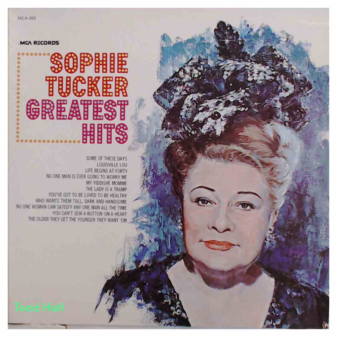 SOPHIE TUCKER Sophie Tucker's Greatest Hits Used Vinyl LP