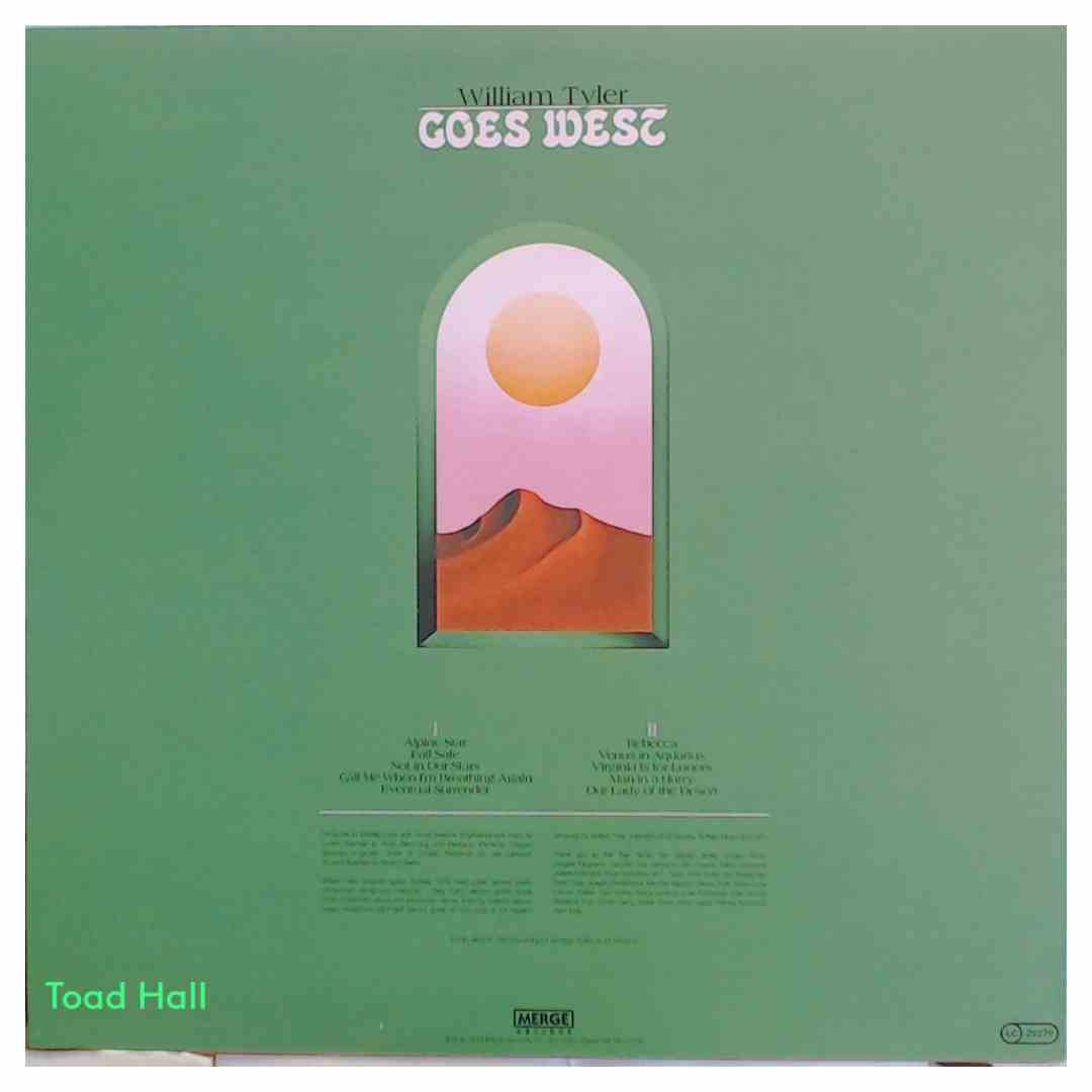 WILLIAM TYLER Goes West Used Vinyl LP