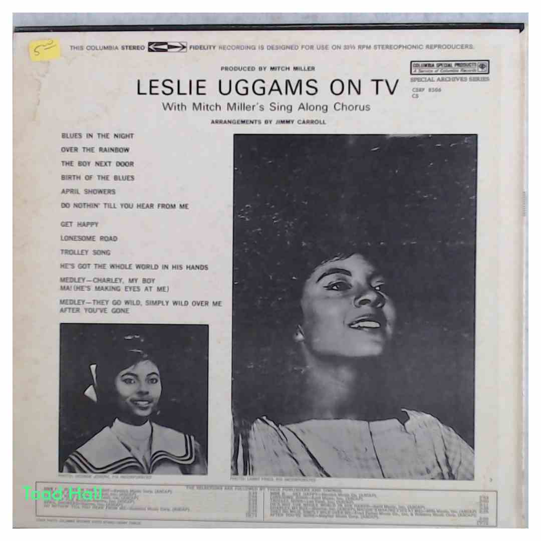 LESLIE UGGAMS Leslie Uggams On TV Used Vinyl LP