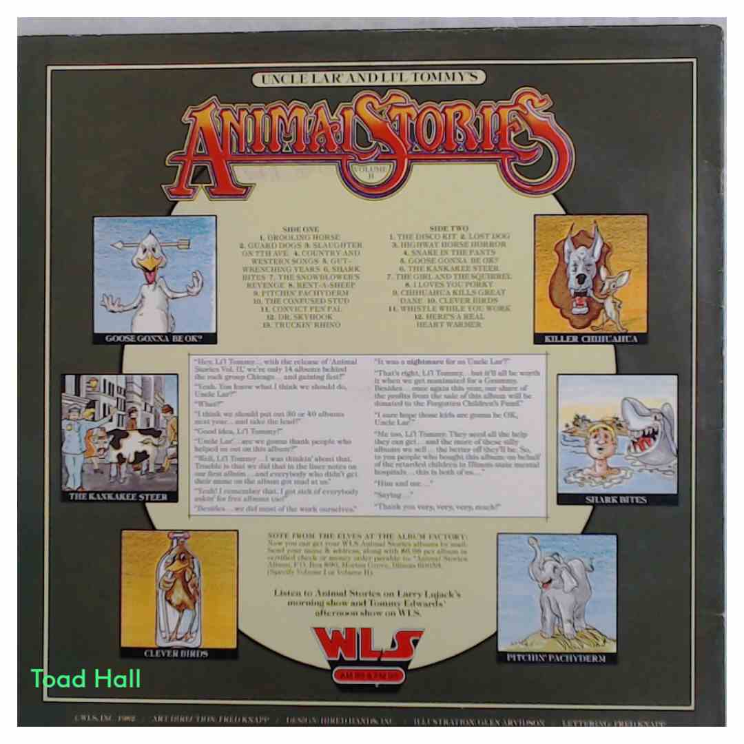 UNCLE LAR' AND LI'L TOMMY'S Animal Stores Volume II Used Vinyl LP