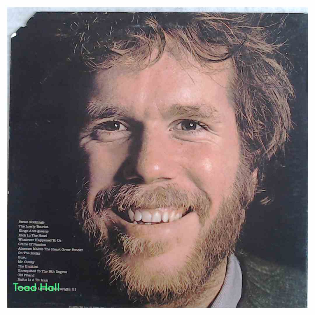 LOUDON WAINWRIGHT III Unrequited (Promo) Used Vinyl LP