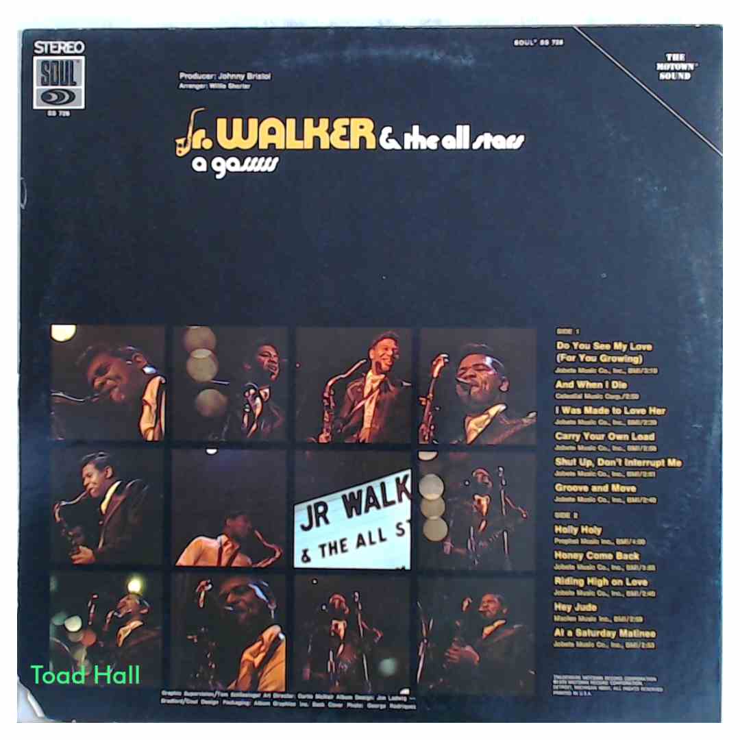 JR. WALKER & THE ALL STARS A GASSSSS Used Vinyl LP