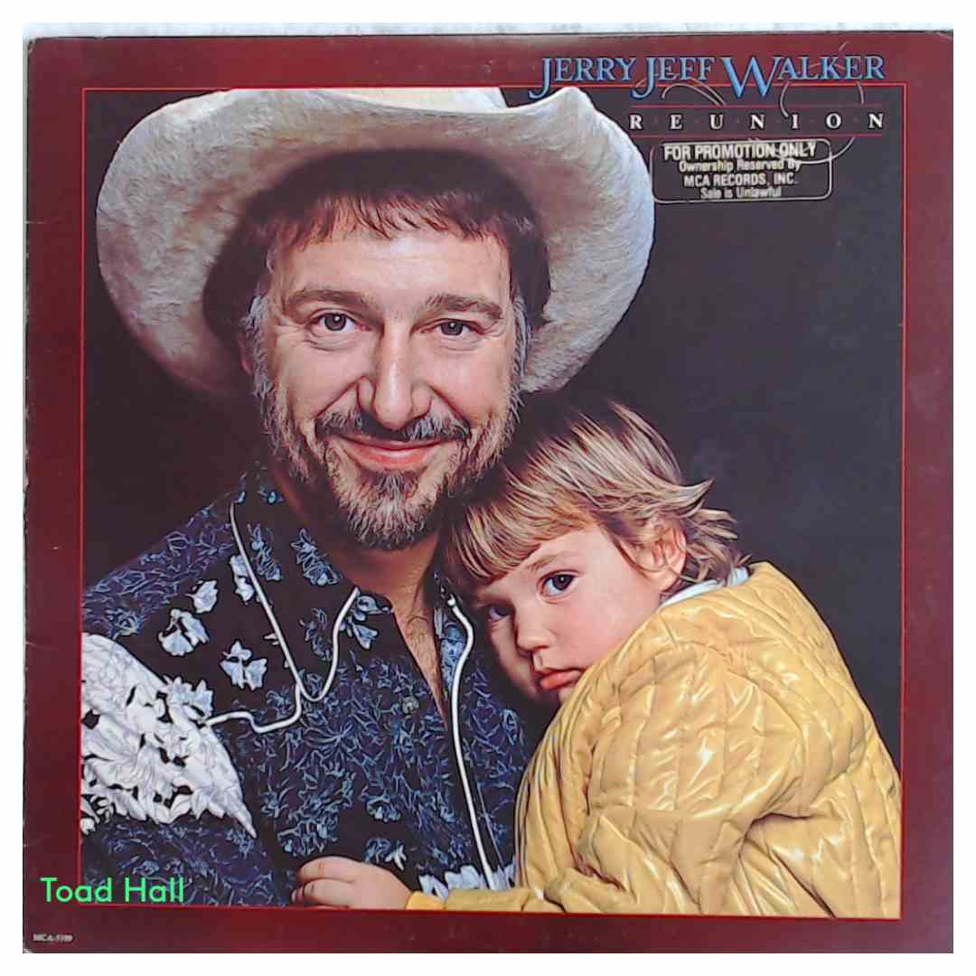 JERRY JEFF WALKER Reunion Promo Cover Used Vinyl LP