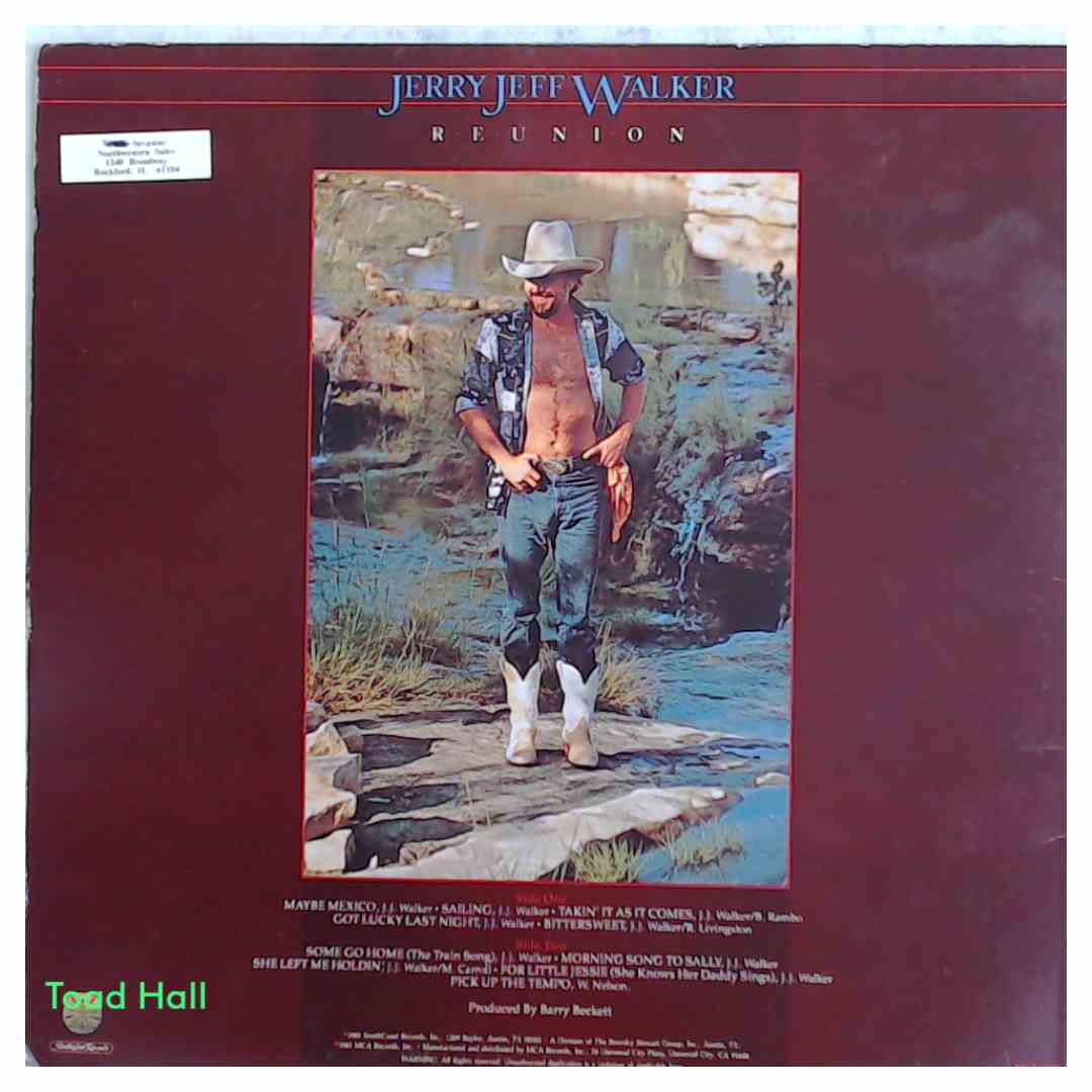JERRY JEFF WALKER Reunion Promo Cover Used Vinyl LP
