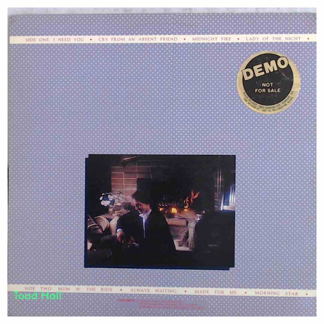 RANDALL WALLER Midnight Fire Promo Cover Used Vinyl LP