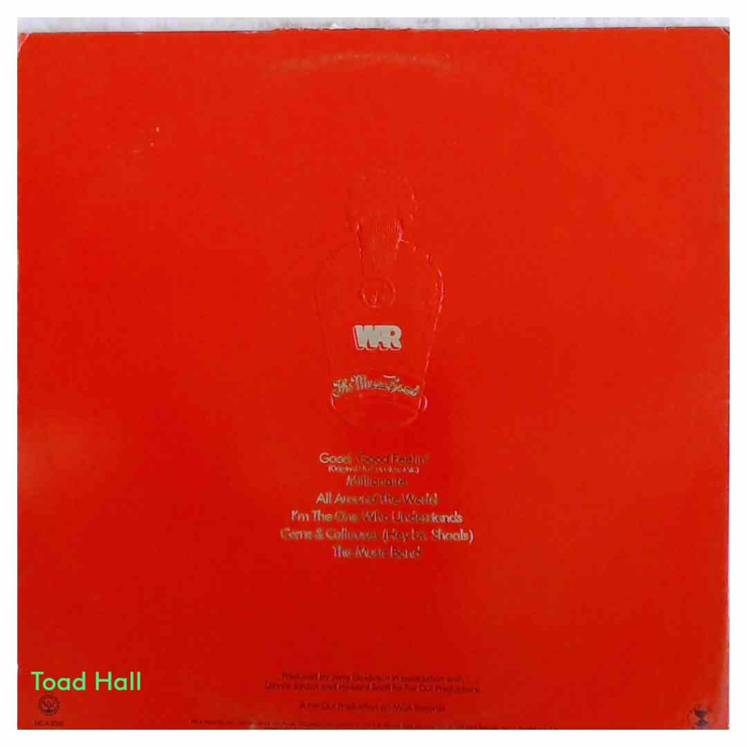 WAR The Music Band by War Promo Cover Used Vinyl LP