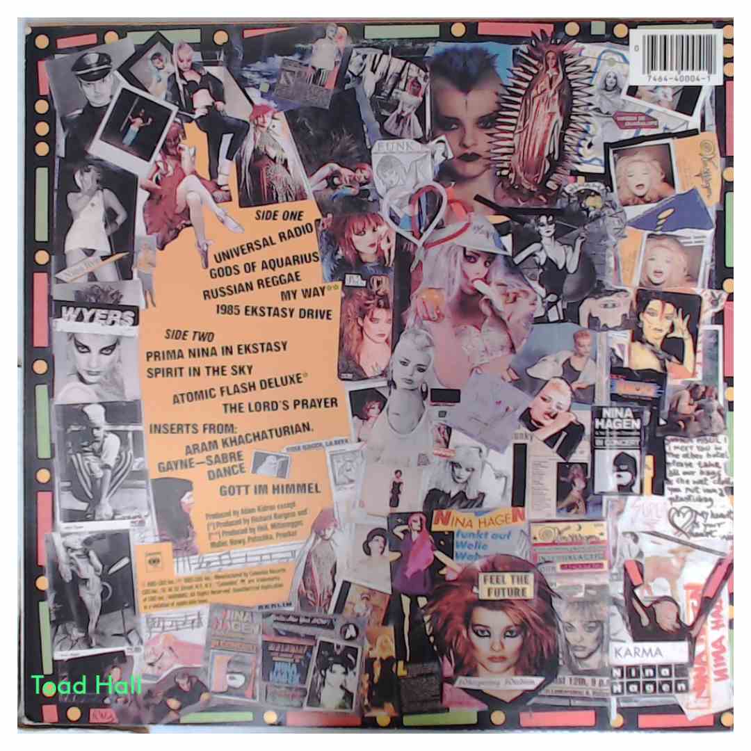 NINA HAGEN In Ekstasy Used Vinyl LP