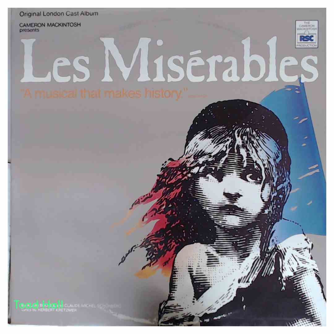 LES MISERABLES Original London Cast Soundtrack Used Vinyl 2 LP