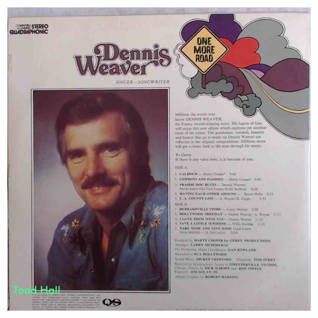 DENNIS WEAVER One More Road (Quadrophonic) Used Vinyl LP