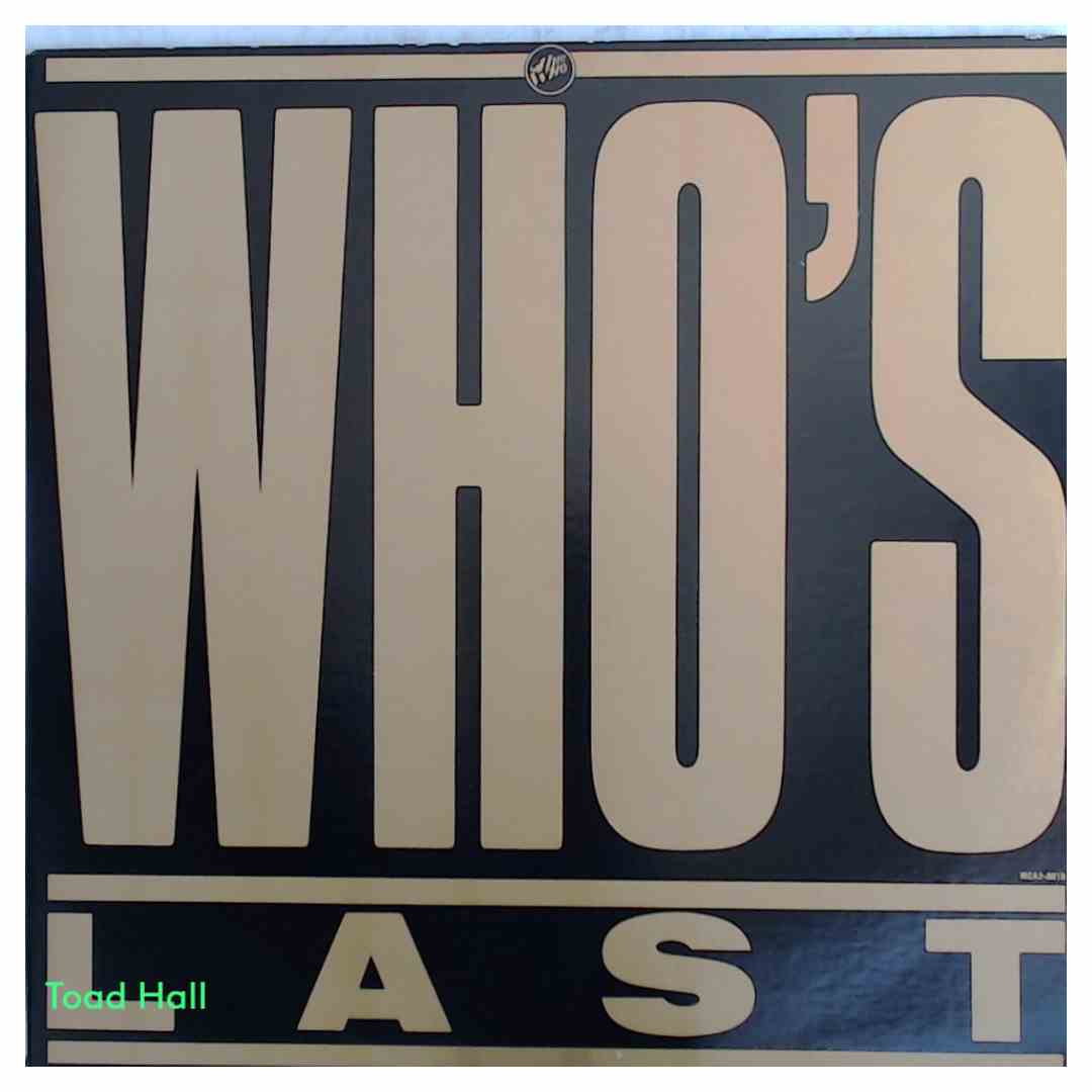 THE WHO Who's Last Used Vinyl LP