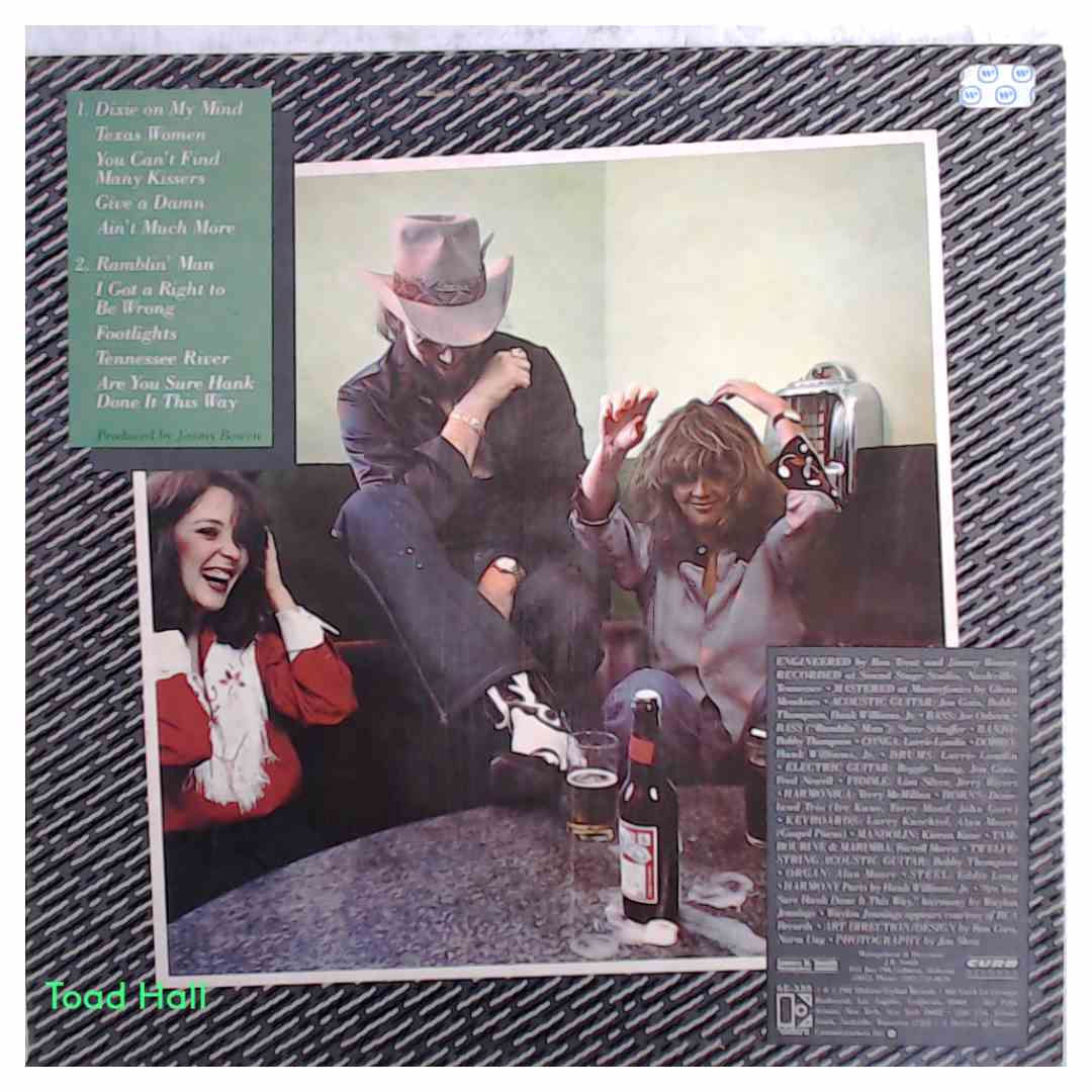 HANK WILLIAMS JR. Rowdy Used Vinyl LP