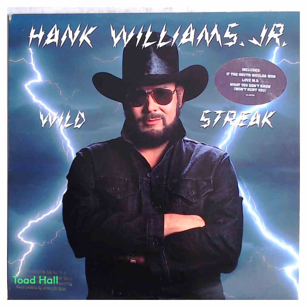 HANK WILLIAMS JR. Wild Streak Used Vinyl Promo Cover LP