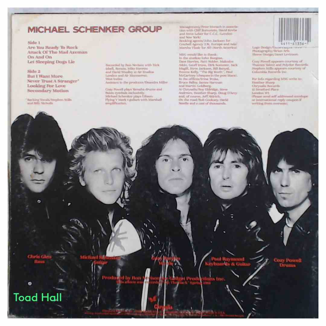 MICHAEL SCHENKER GROUP MSG Used Vinyl LP